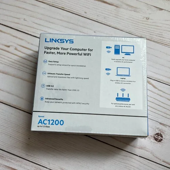 Linksys Wi-Fi 5 USB Adapter Brand New Sealed - Picture 2 of 5